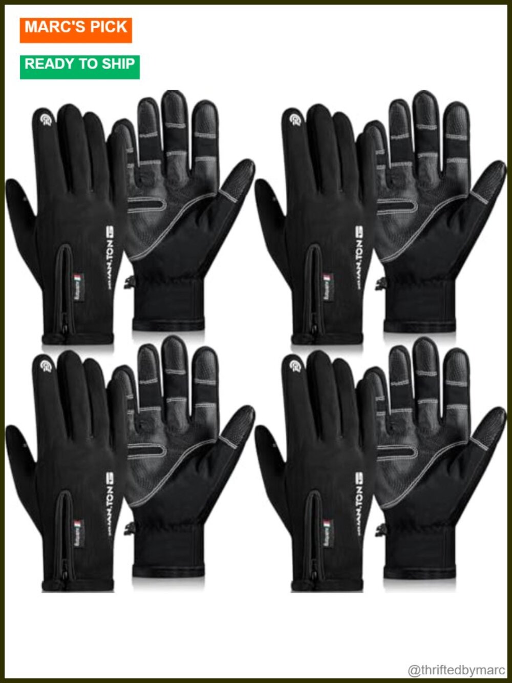 Winter Gloves for Men Women Waterproof Touchscreen Outdoor